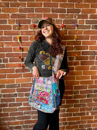Mystery Boho Upcycled Embroidered Patch Handbag