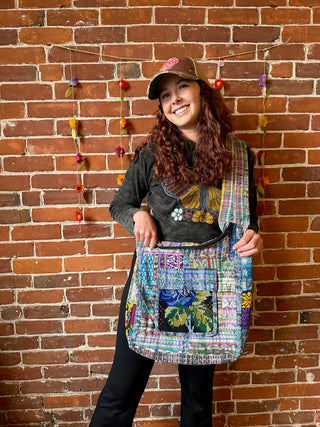 Mystery Boho Upcycled Embroidered Patch Handbag