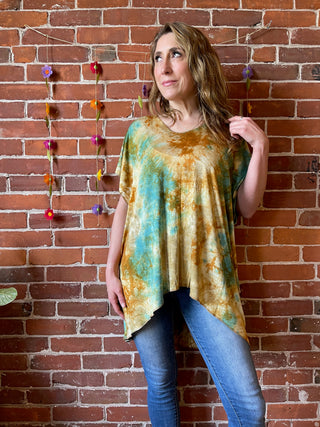 Callisto Tie Dye Free Flowing Tunic / Top