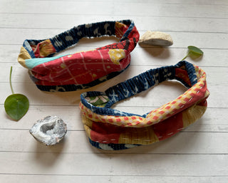Reversible Cotton Kantha Headband