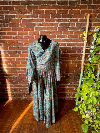 The Muse In Turquoise  Top + Pants Combo