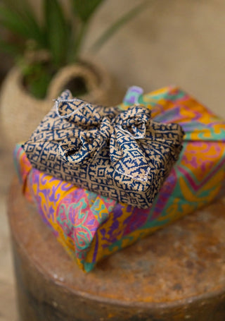 Recycled Sari Gift Wrap. Set of 5
