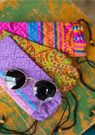 Mystery Recycled Sari Glasses Case