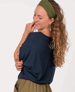 Fern Pattern Bamboo Dolman Top