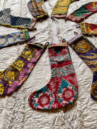 Kantha Holiday Stocking - Assorted Patterns