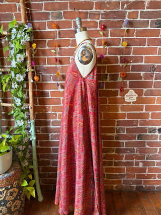 Delphia Recycled Sari Dress w/ Pockets