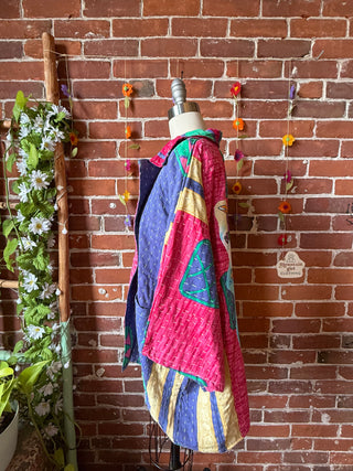 OOAK Summer Collection - Upcycled Grateful Dead Inspired Vintage Kantha Jacket