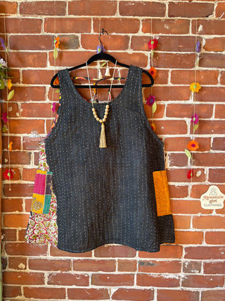 Bohemian Journey Kantha Tank - Fair Trade Made