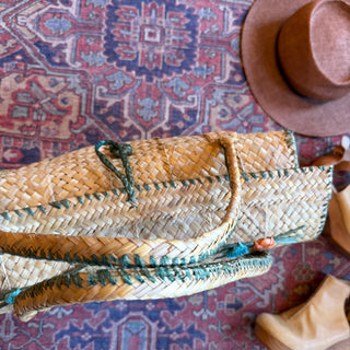 Second Hand Finds - Woven Vintage Boho Beach Bag