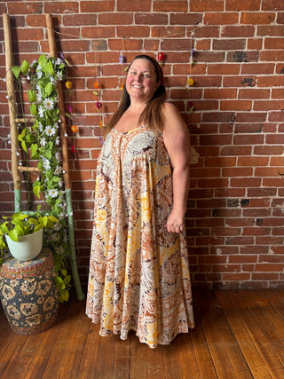 Delphia Recycled Sari Dress w/ Pockets