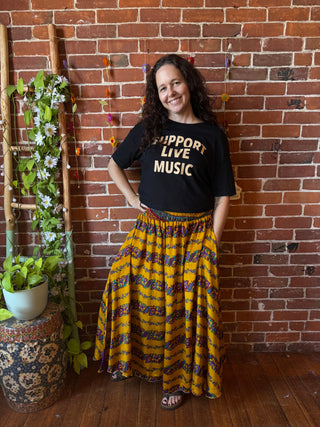 Festival Drift Recycled Sari Palazzo Pants - Fair Trade Made