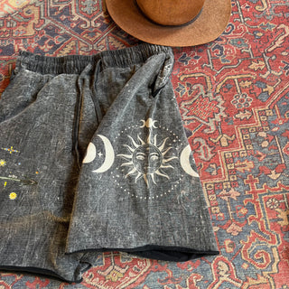 Moon Dreamer Summer Lounge Shorts 100% Cotton