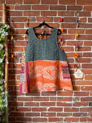 Bohemian Journey Kantha Tank - Fair Trade Made
