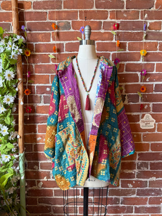 OOAK Summer Collection - Upcycled Snoop Dogg Inspired Vintage Kantha Jacket