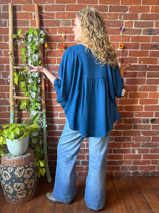 Hannah Poncho Capelet Top - Multiple Colors Available - Fair Trade Made