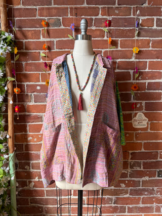 OOAK Summer Collection - Upcycled Stevie Nicks Inspired Vintage Kantha Jacket