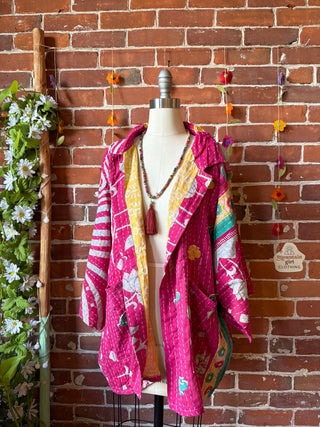 OOAK Summer Collection - Upcycled Selena Gomez inspired Vintage Kantha Jacket