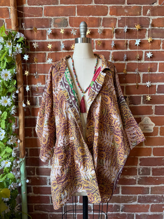 OOAK Winter Collection - Upcycled Aaliyah Inspired Vintage Kantha Jacket