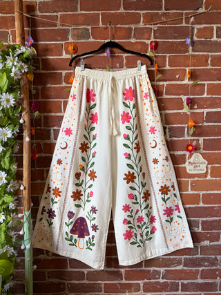 Moon Garden Wide Leg Pants - Multiple Colors & Sizes Available- Fair Trade Made