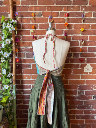 Size 0-12 In Bloom Reversible Kantha Halter Top