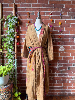 Riverstone Kantha Robe Kimono - Fair Trade Made