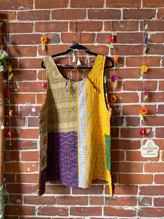 Bohemian Journey Kantha Tank - Fair Trade Made