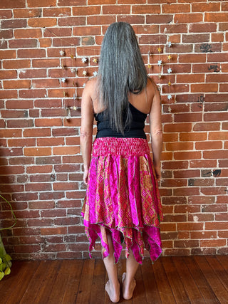 Upcycled Sari Fairy Hem Skirt