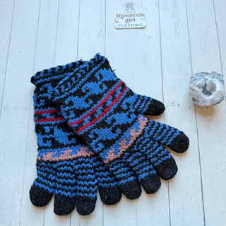 Party Like It's the 90s Wool Knit Gloves-Fair Trade Made- Final Sale