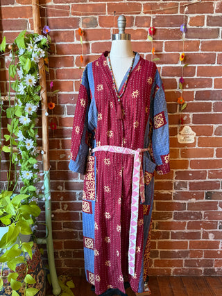 Riverstone Kantha Robe Kimono - Fair Trade Made