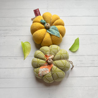 Recycled Saree Pumpkin Patch Set - 2 Large