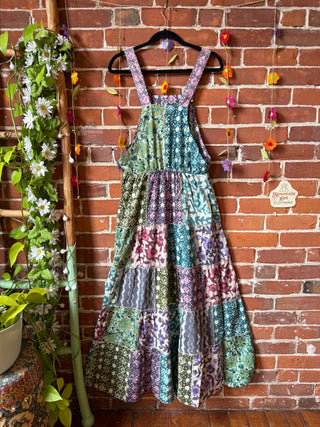 Batik Patchwork Day Dream Jumper Dress Fair Trade Made 100% Cotton