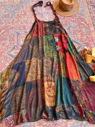 Afternoon Tea Earthy Patchwork Dress