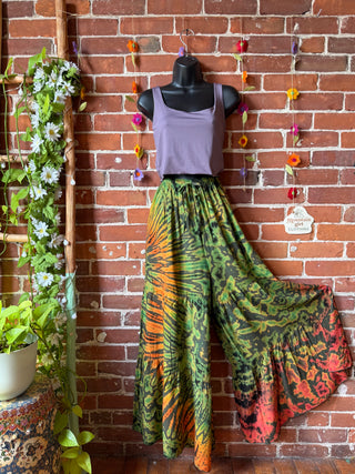 Raven Tie Dye Wide Leg Palazzo Pants - Multiple Colors Available