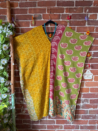 The Stella Convertible Reversible Kantha Tunic - One of A Kind - Many ways to wear