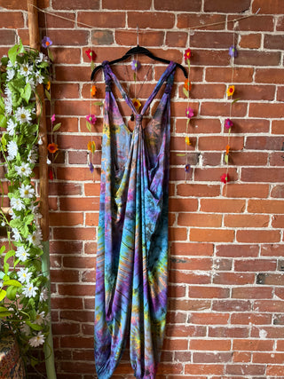 Ophelia Festival Season Tie Dye Jumpsuit / Overalls - Rainbow Sky