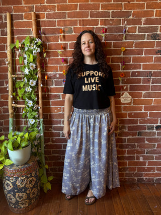 Festival Drift Recycled Sari Palazzo Pants - Fair Trade Made