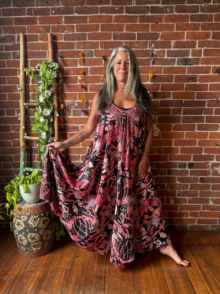 Delphia Recycled Sari Dress w/ Pockets