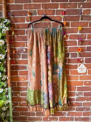 Festival Drift Recycled Sari Pants - “Plus” Size - Fair Trade Made