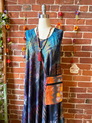 Mystery Kantha Boho Upcycled Essentials Crossbody Bag - Fair Trade Made