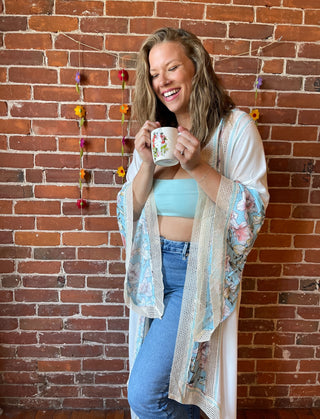 Summer Boho Vibes Angel Sleeve Kimono