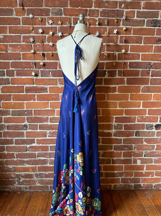 Cassiopia Recycled Silk Sari Halter Dress