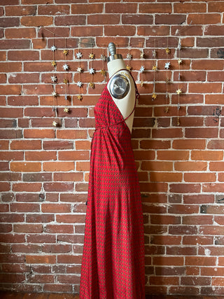 Cassiopia Recycled Silk Sari Halter Dress