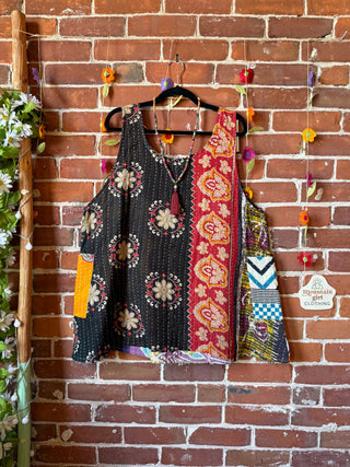 Bohemian Journey Kantha Tank - Fair Trade Made