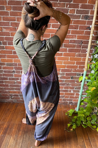 Ophelia Tie Dye Spiral  Jumpsuit / Overalls Multiple Colors Available- Fair Trade Made