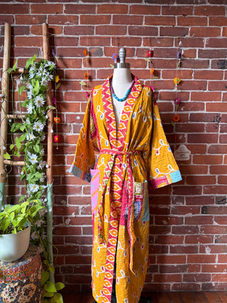 Riverstone Kantha Robe Kimono - Fair Trade Made