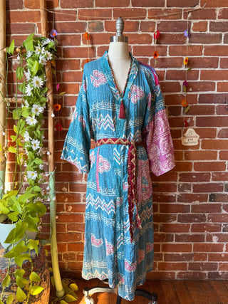 Riverstone Kantha Robe Kimono - Fair Trade Made