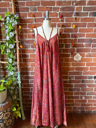 Delphia Recycled Sari Dress w/ Pockets