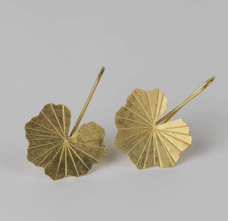 Lotus Leaf Drop Earrings