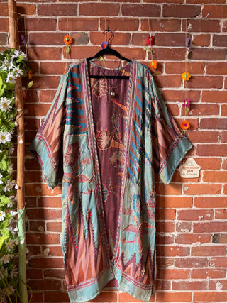 Wildflower Nomad Embroidered Kimono- Fair Trade Made