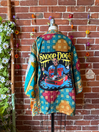 OOAK Summer Collection - Upcycled Snoop Dogg Inspired Vintage Kantha Jacket